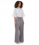 Grey Wide Leg Pants