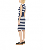 Nautical Stripes Midi Skirt