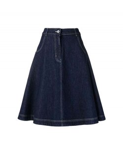 Denim A Line Skirt