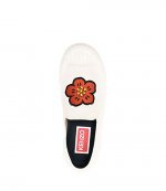 White Cream Kenzo School Slip On Sneakers