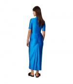 Bright Blue Robe Fitted Dress