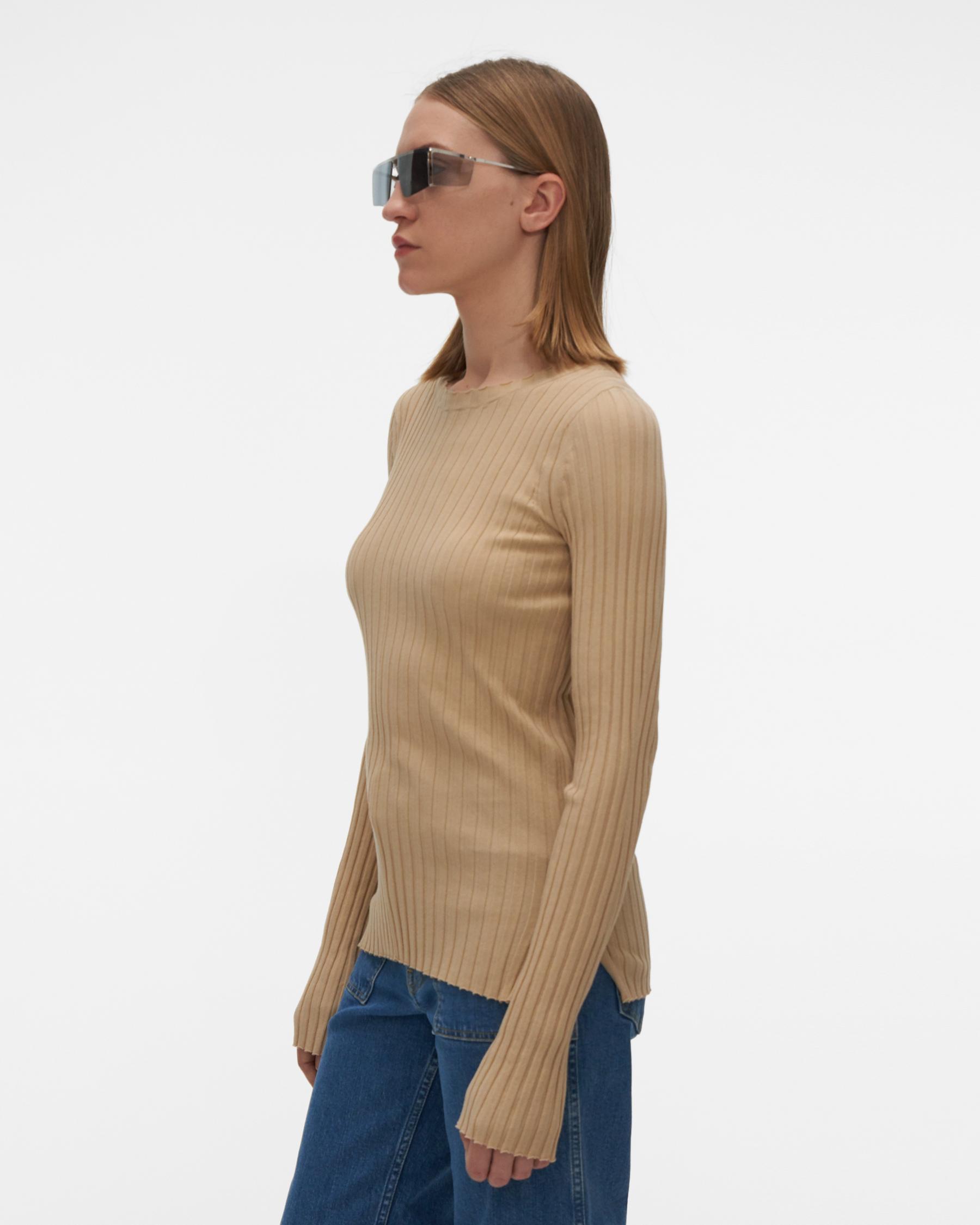 HELMUT LANG NUDE RIB CREWNECK.FINE CO