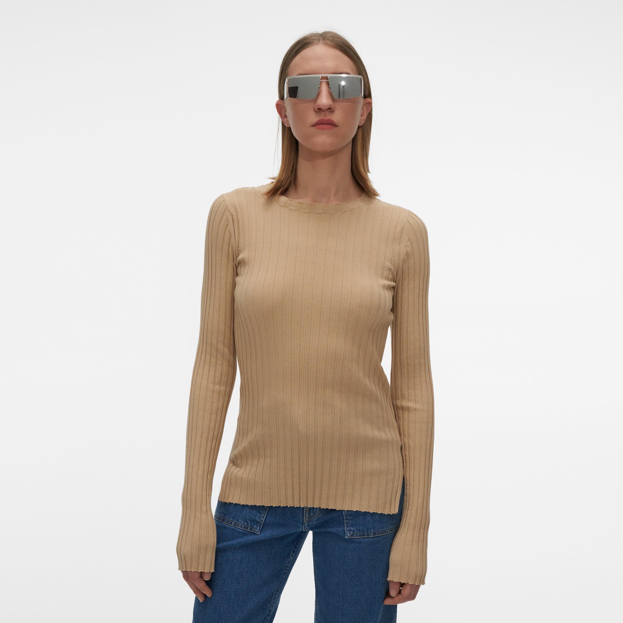 HELMUT LANG NUDE RIB CREWNECK.FINE CO