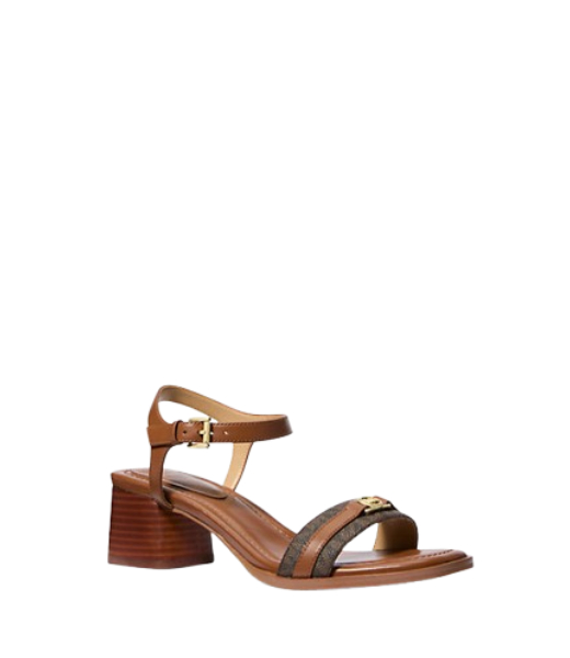 Mandy MK Brown Logo Mid Sandal