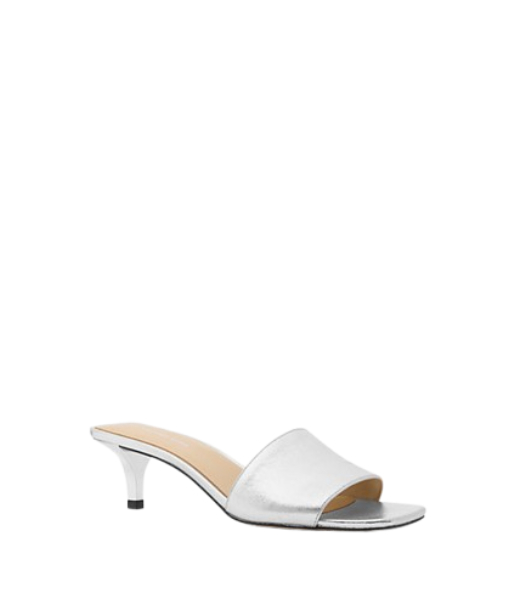 Merriam Kitten Silver Sandal