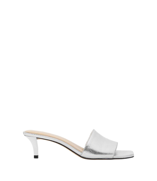 Merriam Kitten Silver Sandal