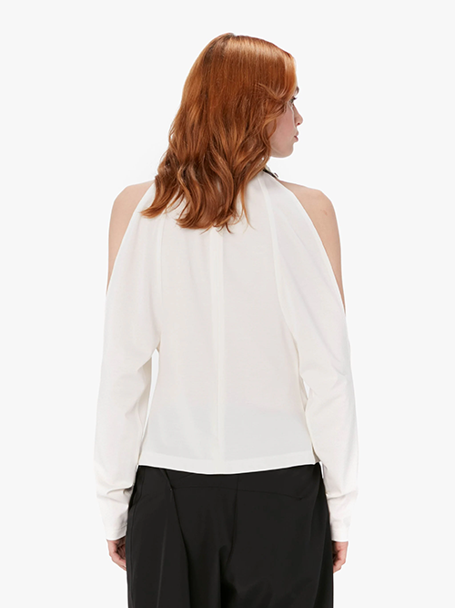 Chain Link Cold Shoulder Top