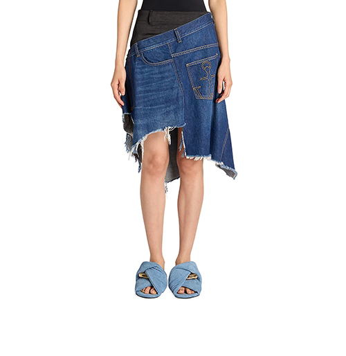 Distressed Hybrid Skirt