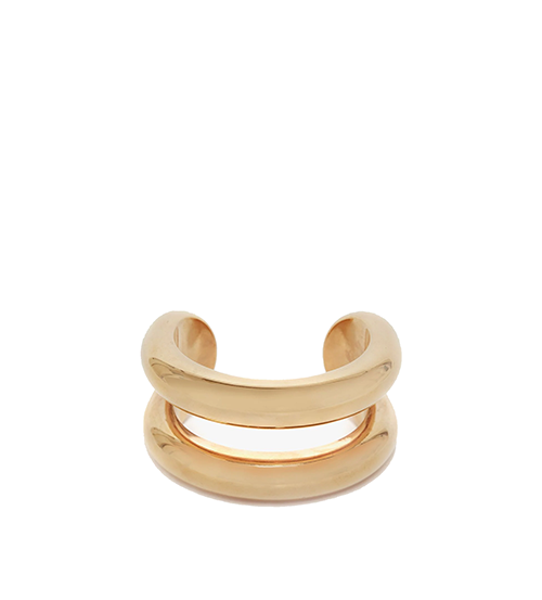 Gold Bumper Tube Cuff