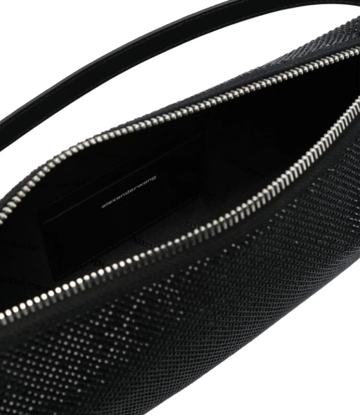 Heirese Flex Bag Black Rhinstones Handbag