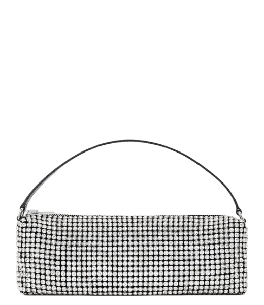 Heirese Flex Bag White Crystals Handbag