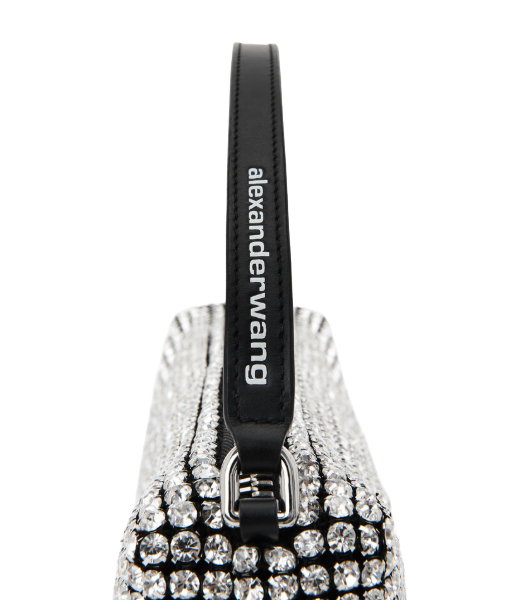 Heirese Flex Bag White Crystals Handbag