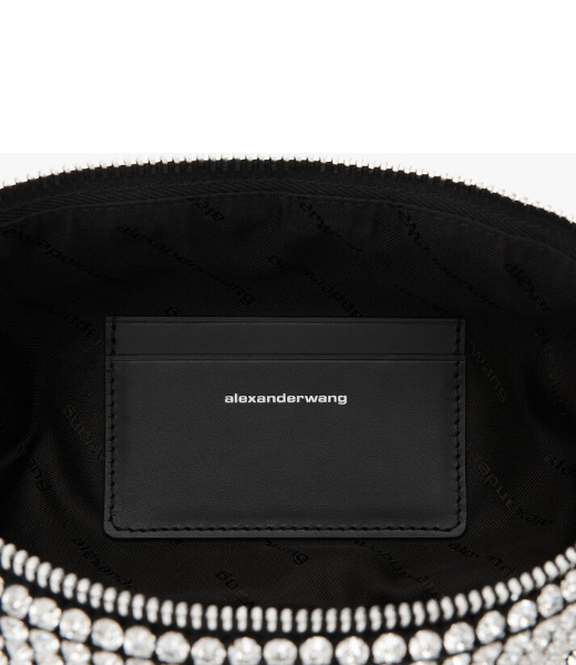 Heirese Flex Bag White Crystals Handbag