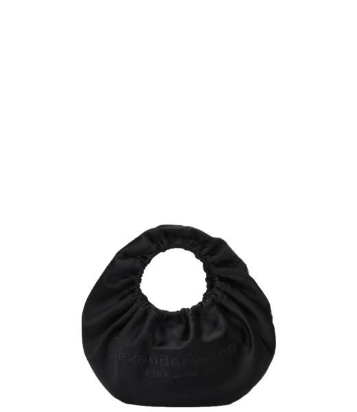 Crescent Small Top Handle Black Handbag