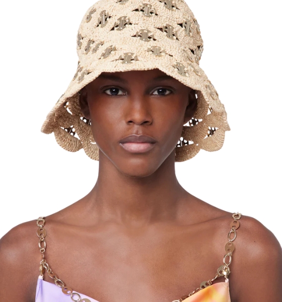 Natural/Gold Autres Head Accesories Hat