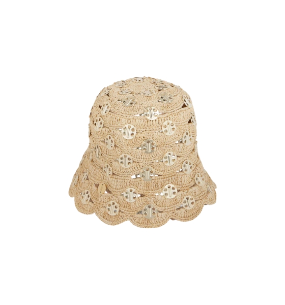 Natural/Gold Autres Head Accesories Hat