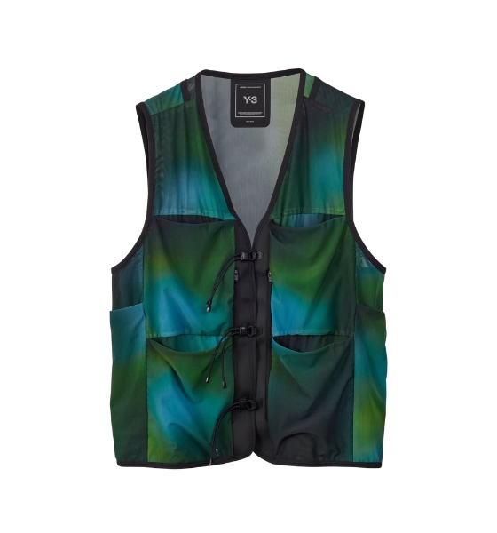 Green Aop Mesh Vest