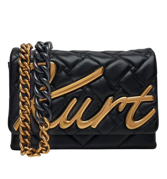 Black Leather Mini Kensington Kurt Bag