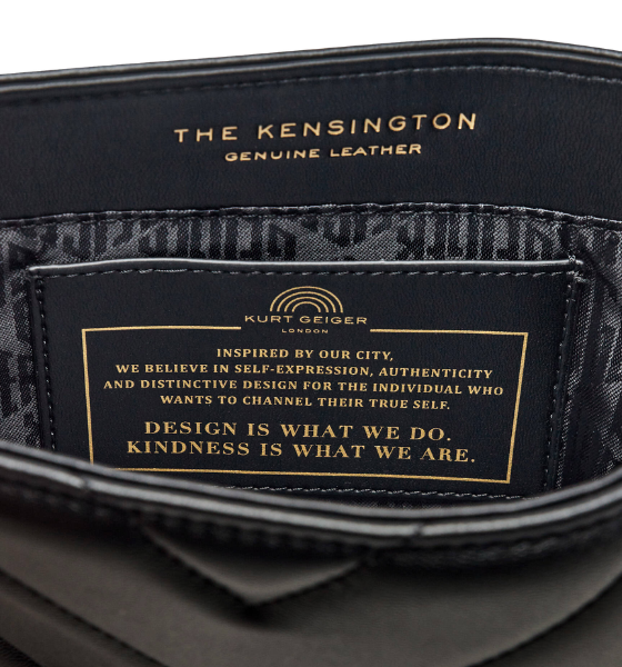 Black Leather Mini Kensington Kurt Bag