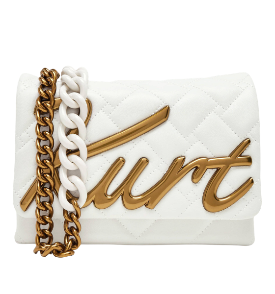 White Leather Mini Kensington Kurt Bag