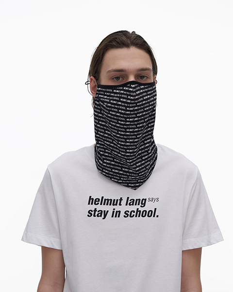 School Black White Cotton Face Mask