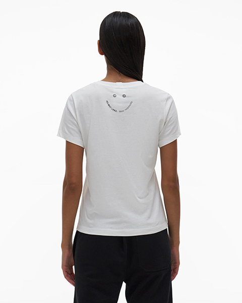 Impress W Tee Chalk White Cotton T-Shirt