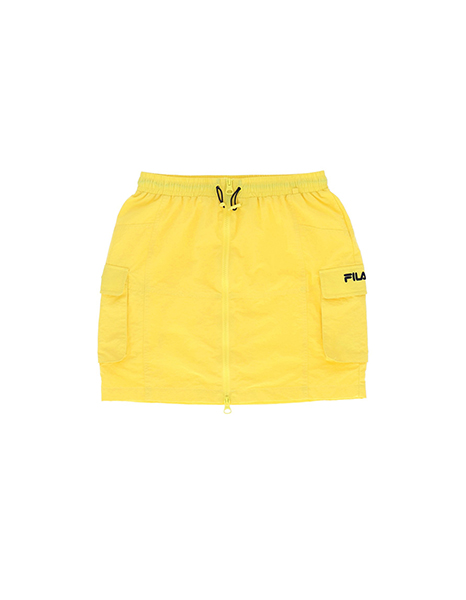 Farfala Utility Midi Yellow Skirt