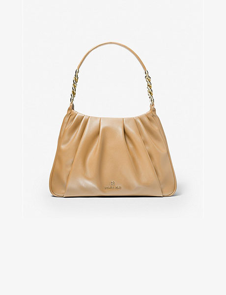 Hannah Camel Medium Shoulder Bag