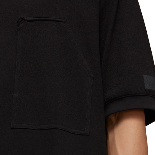 Y3 Black Crepe Pocket Tee