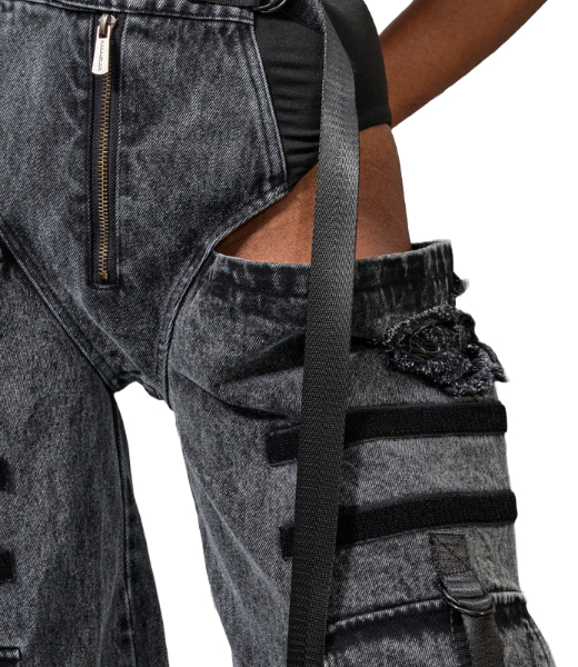 Denim Panty Black Trousers