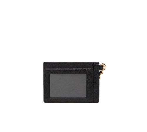 Small Gold Black Chain Card Holder