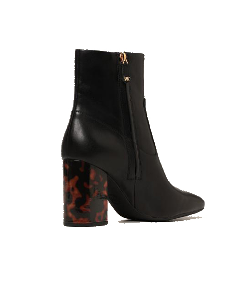 Marcella Black Leather Flex Bootie