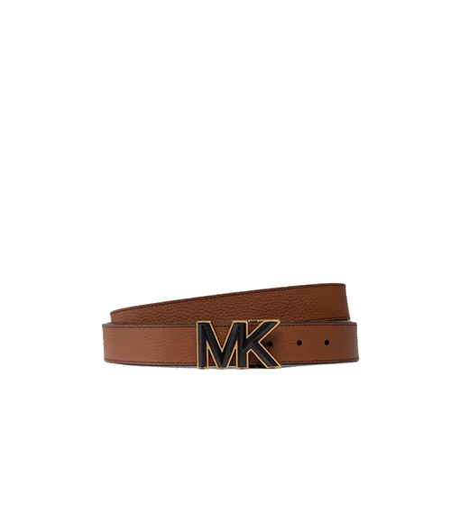 34MM Luggage Brown/Logo Reversible Belt