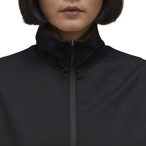 Y-3 Womens Black Wool Jacket