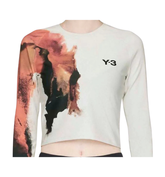 Grey Y-3 Crop Ls