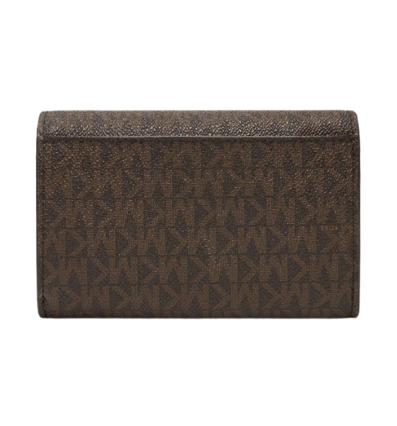 Brown Jet Set Lg Coin Wallet