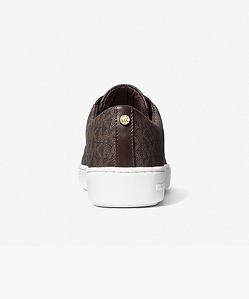 Keaton Lace Up Brown Logo Sneaker