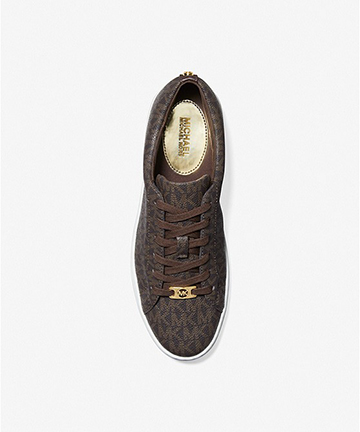 Keaton Lace Up Brown Logo Sneaker