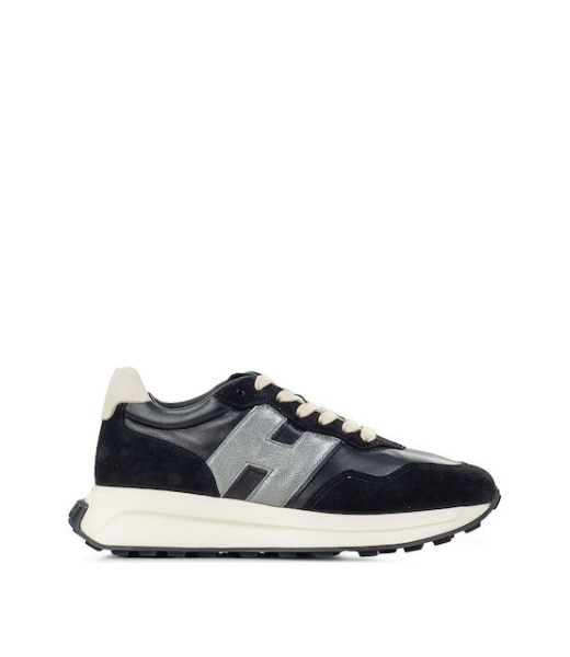 H641 Allacciato H Patch Black Women Sneakers