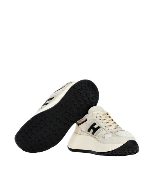 H669 Allacciato H Cream Black women Sneakers