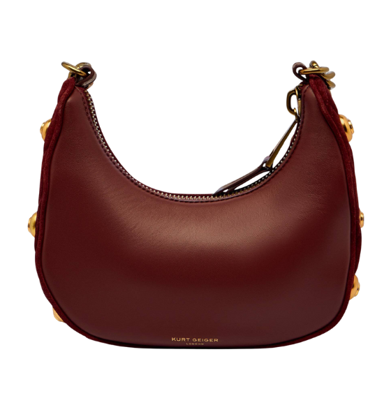 Wine Comb Suede Kensington Hobo Gems