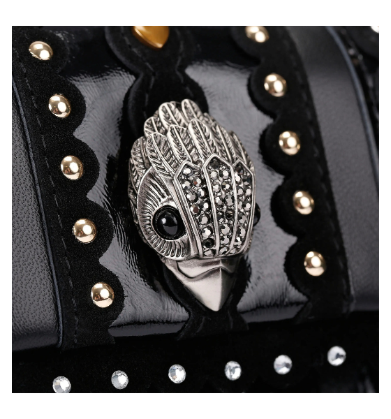 Leather Black/Combs Md Kensington Studs