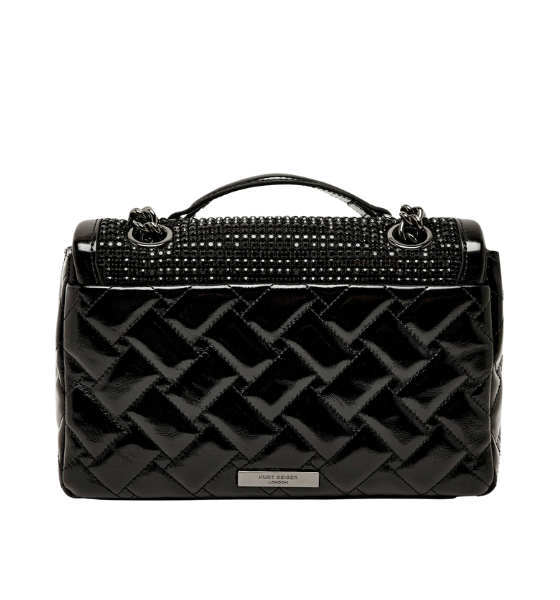 Black Leather Kensington Flap Kurt