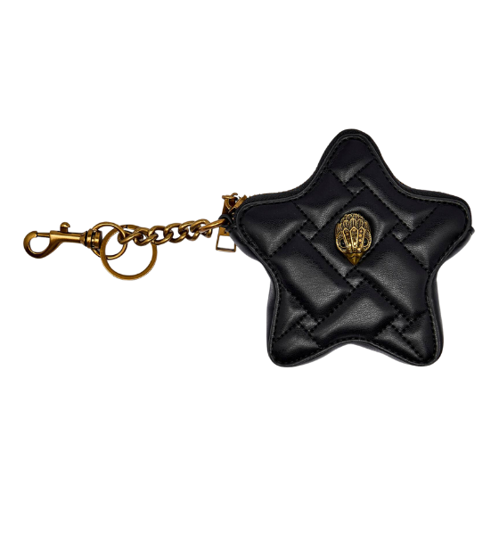 Black Leather Kensington Star Charm