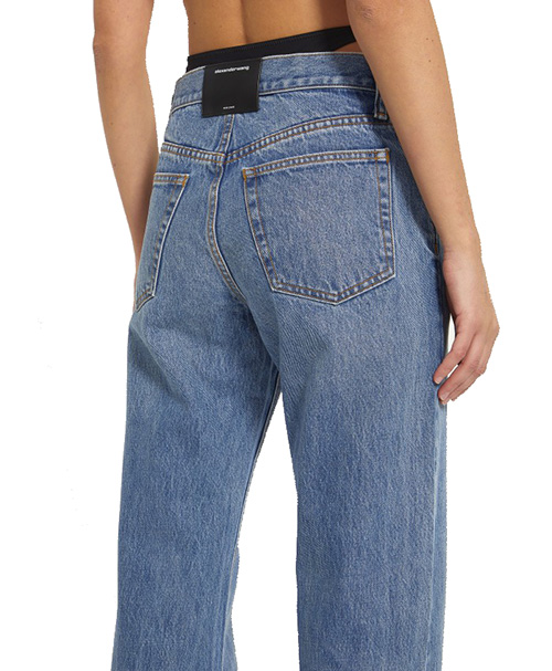 Vintage Medium Indigo Low Rise Slouchy Jean With Diamond Charm Bkl Bikini