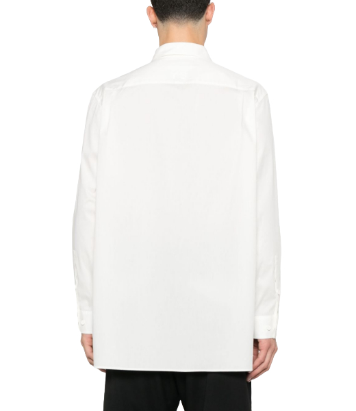 M Pleat PKT SHI White Shirt