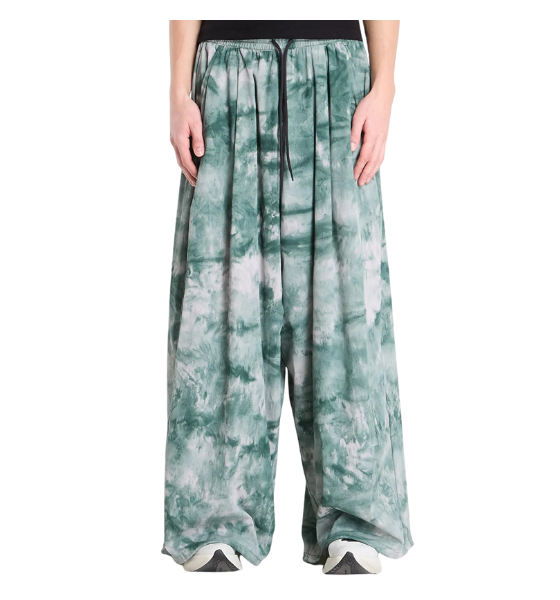 Green  Aop Wide Pants
