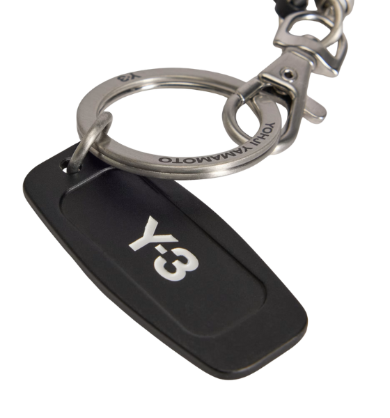 Silver Y-3 Key Chain