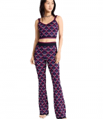Jacquard Paco Purple Red Halter Top