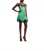 Bright Green Robe Short Dress